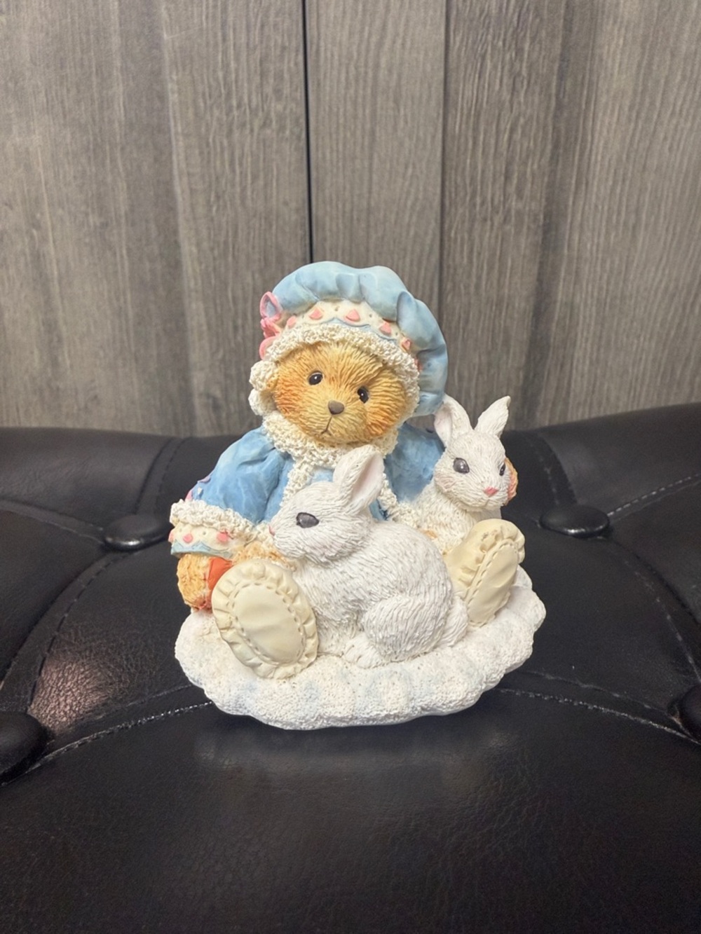 Cherished Teddies Bear Holiday Cuddles Sonja White Rabbit Collectible Figurine